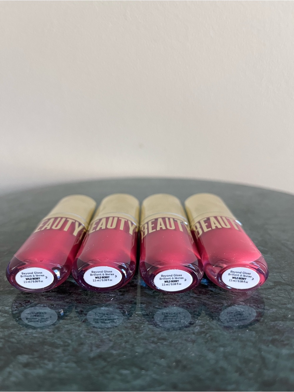 Beautycounter Beyond Gloss in Wild Berry - 4 2.5 ml tubes, New - Picture 3 of 3